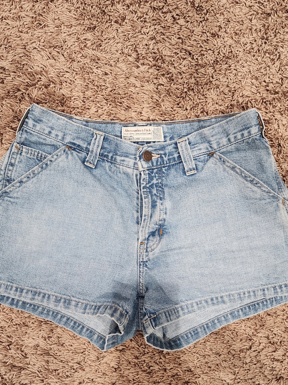 Vintage Abercrombie & Fitch Denim Shorts Womens 4 High Rise Made in USA
